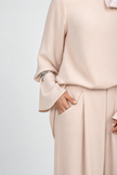 Asymmetrical Cape Set - Dusty Pink