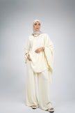 Fluid Tailored Pants - Soft Butter