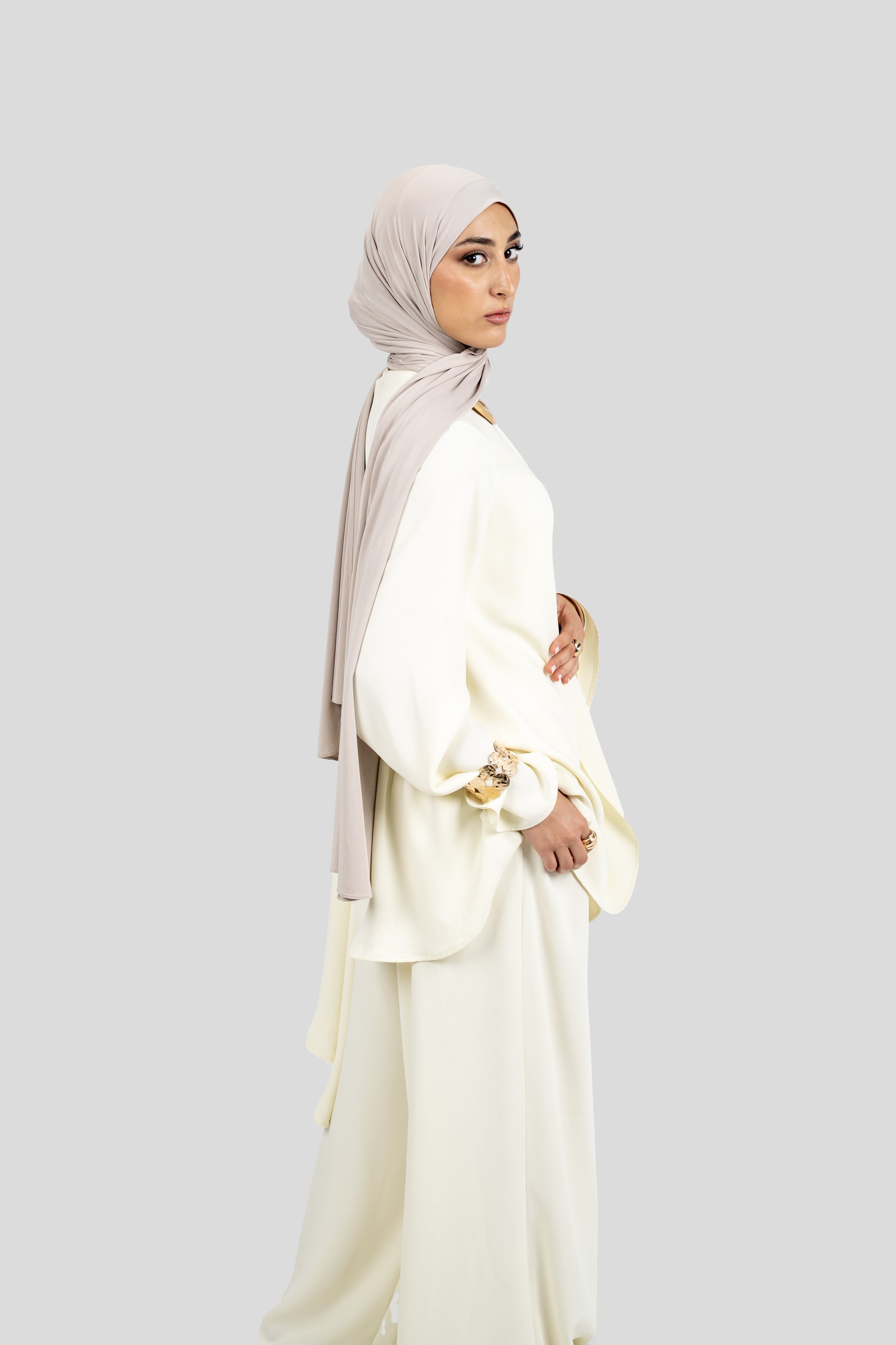 Asymmetrical Cape Top - Soft Butter