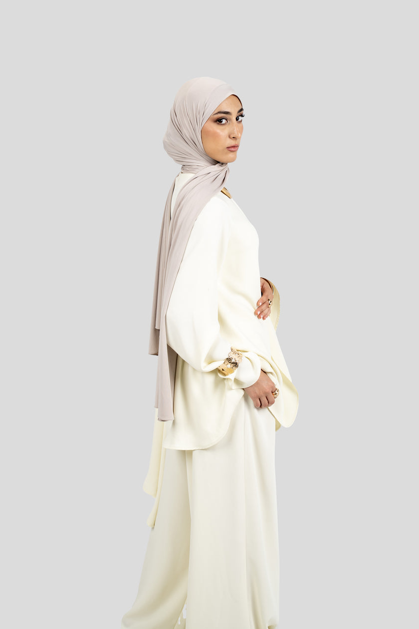 Asymmetrical Cape Top - Soft Butter