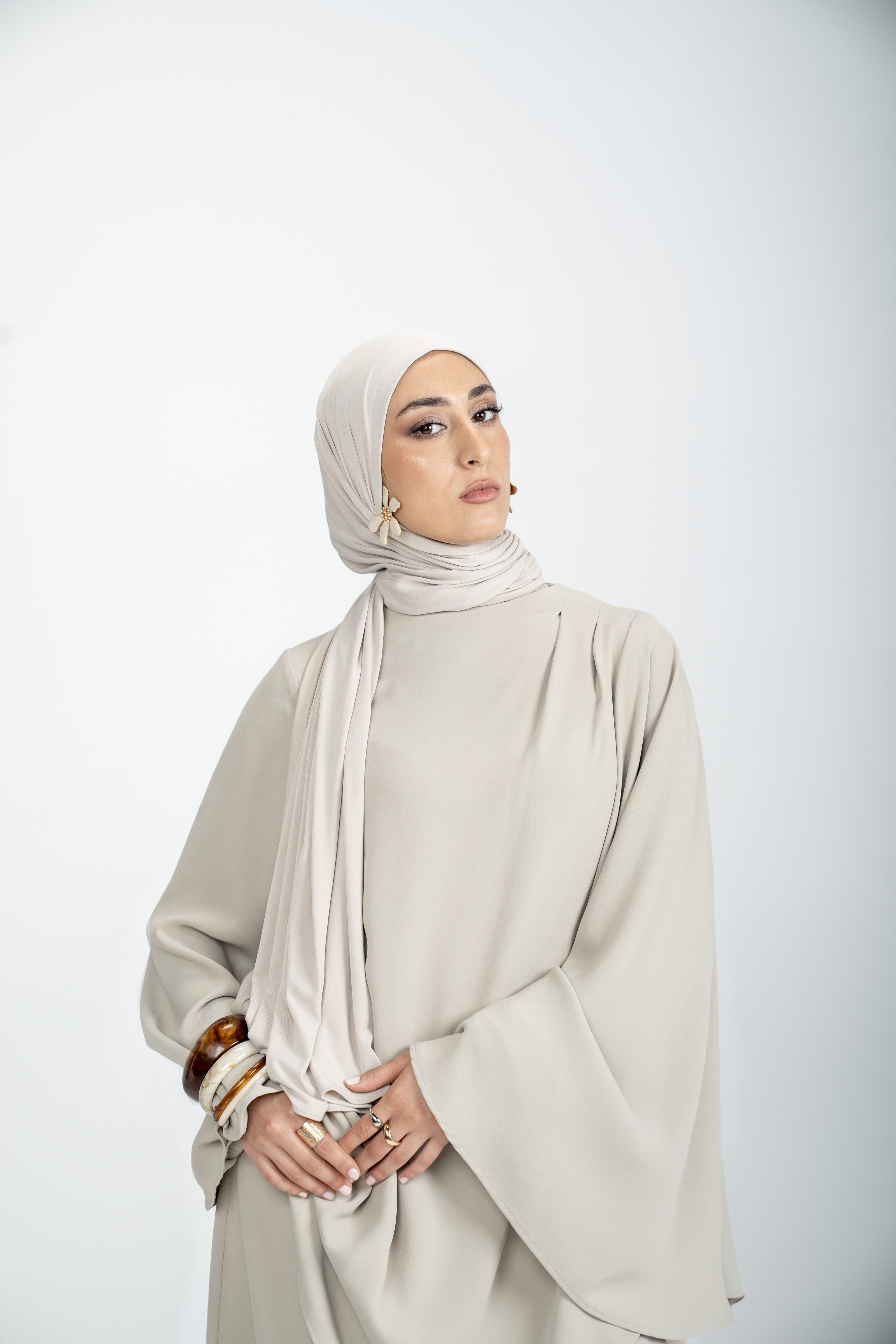 Asymmetrical Cape Top - Moss Gray