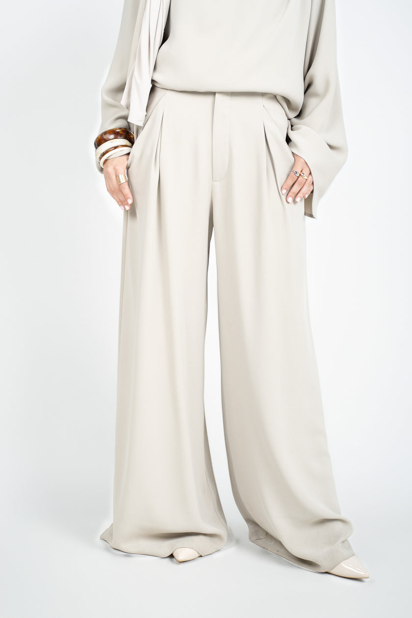 Asymmetrical Cape Set - Moss Gray