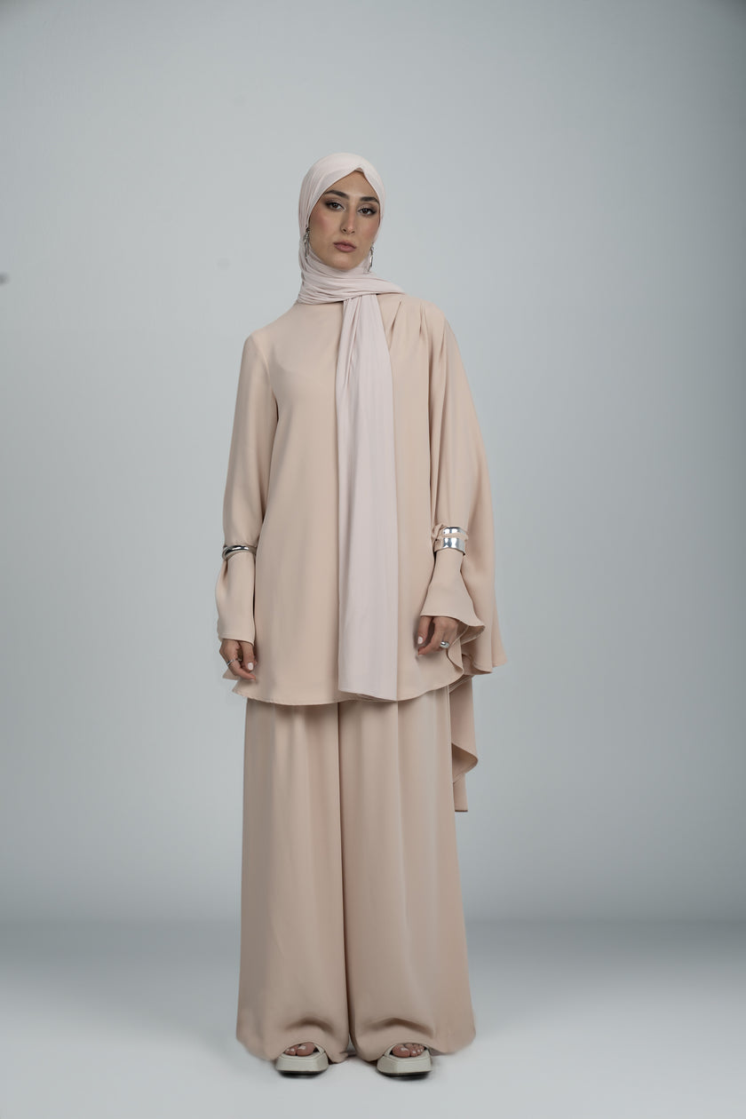 Fluid Tailored Pants - Dusty Pink