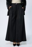 Wide-leg tailored pants