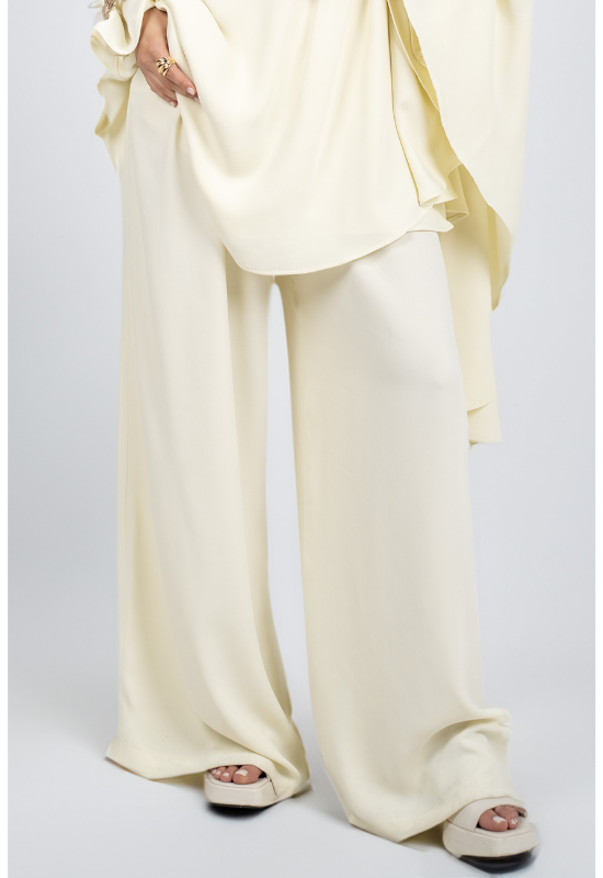 Asymmetrical Cape Set - Soft Butter