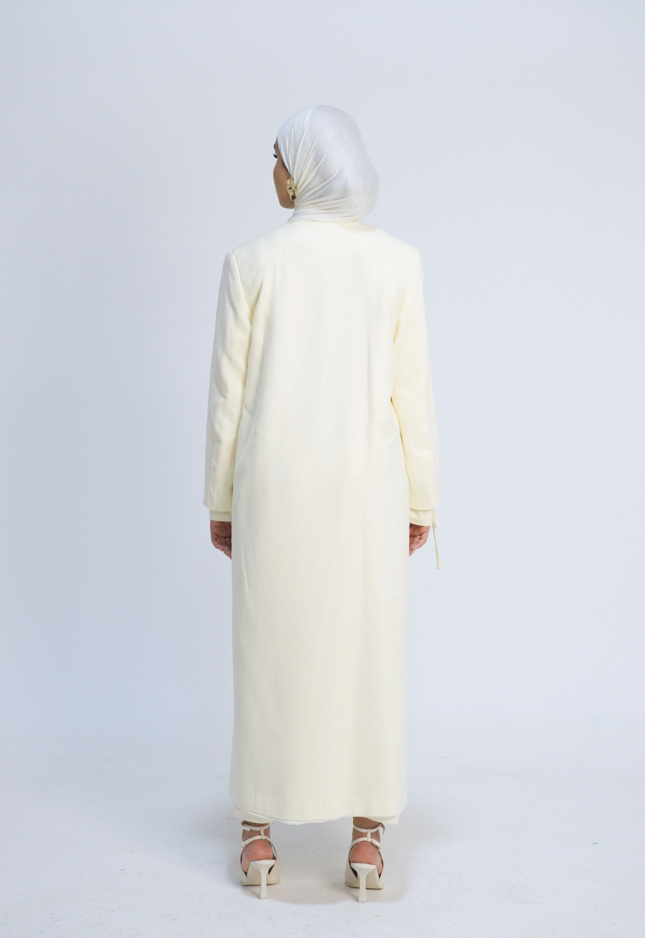 Long Wool Cardigan - Off White