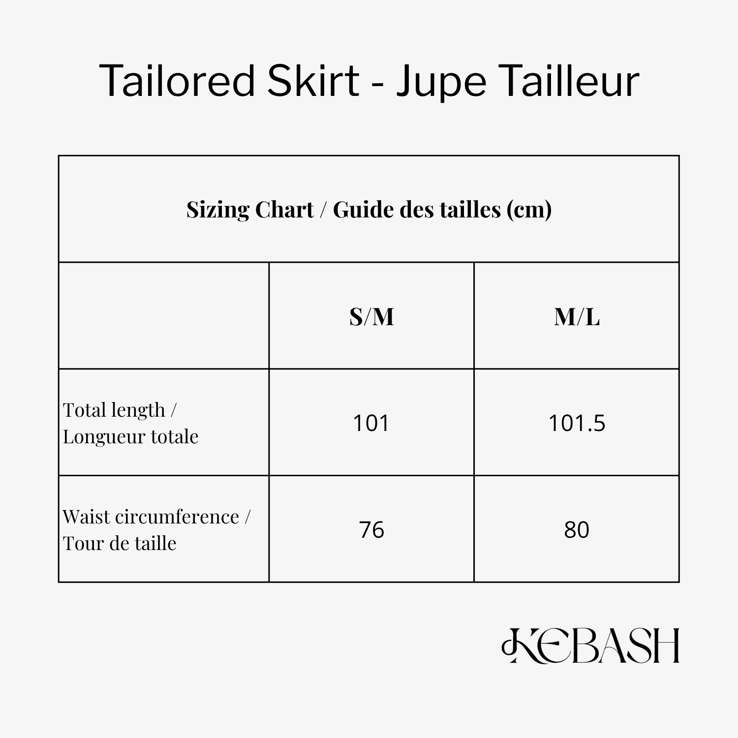 Tailored Long Skirt